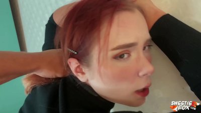 Эркек Оозуна жана Пискага Тил алуучу Кызыл Чачтуу Скемпик жана Эмчектерге Конча